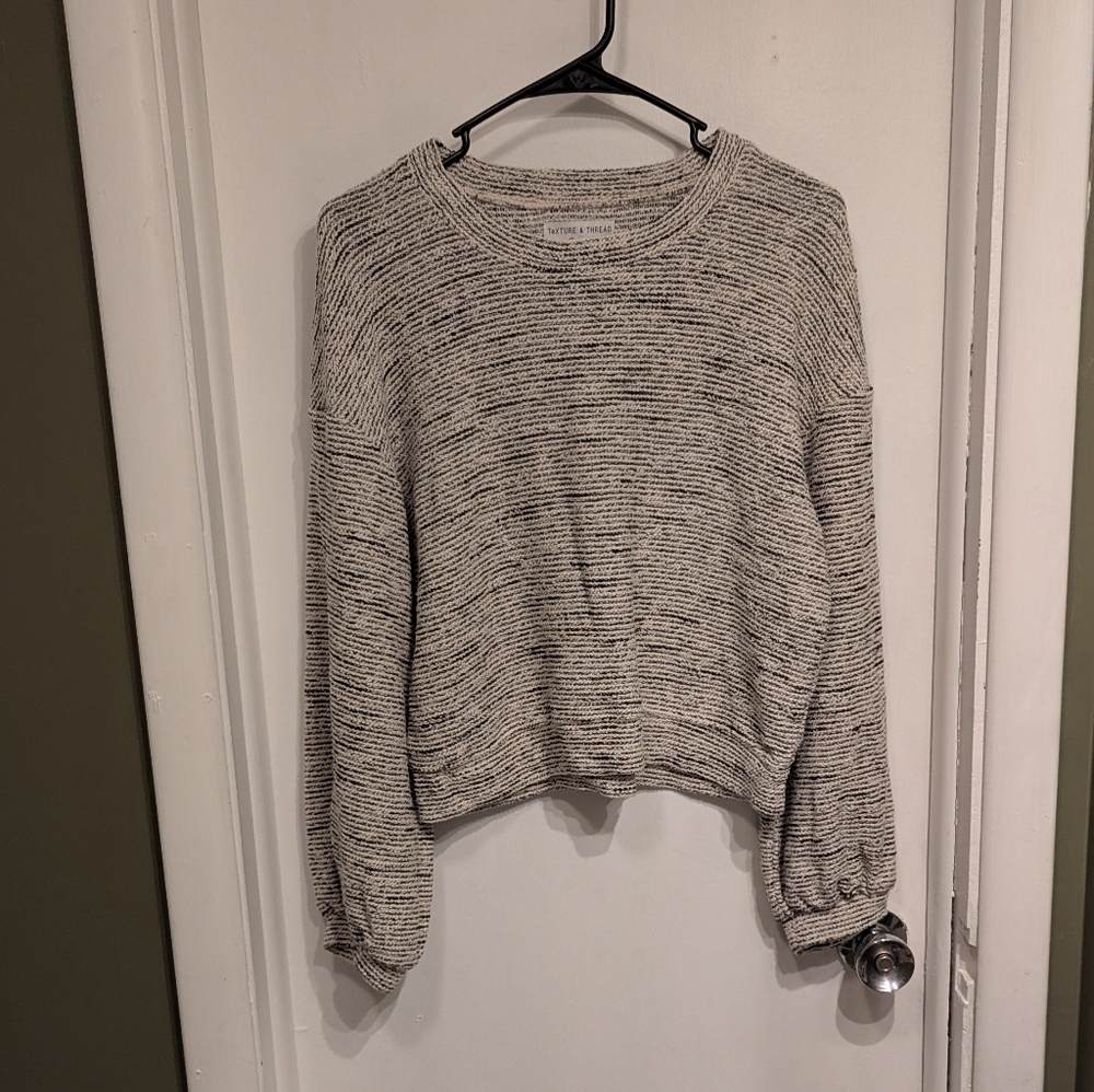 Madewell Texture And Thread Crop Sweater